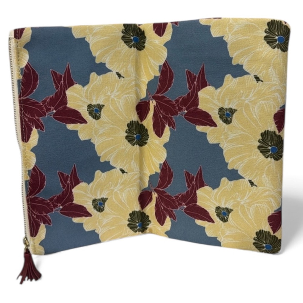 RACHEL PALLY Anthropologie Bloom Floral Folding Clutch Bag Tassel Zip Cl… - Picture 1 of 8